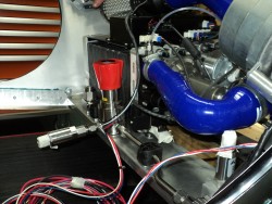 The fuel cell system being fitted into the Mark2 Alpha