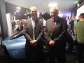 Will Priestner with Richard Noble at the London MotorShow